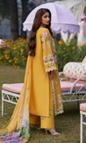 3PC Luxury Embroidered Unstitched Lawn Suit - ZA-04