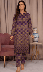 2PC Premium Linen  Unstitched -BA-V9-06