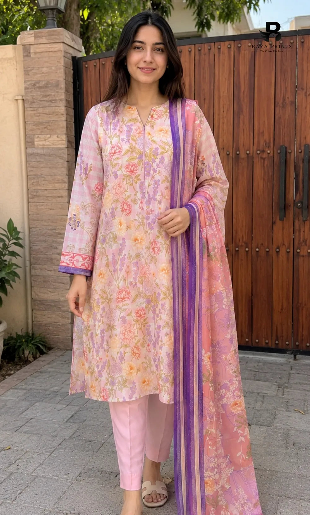 3PC Printed Lawn | Unstitched |  ET-V2