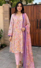 3PC Printed Lawn | Unstitched |  ET-V2