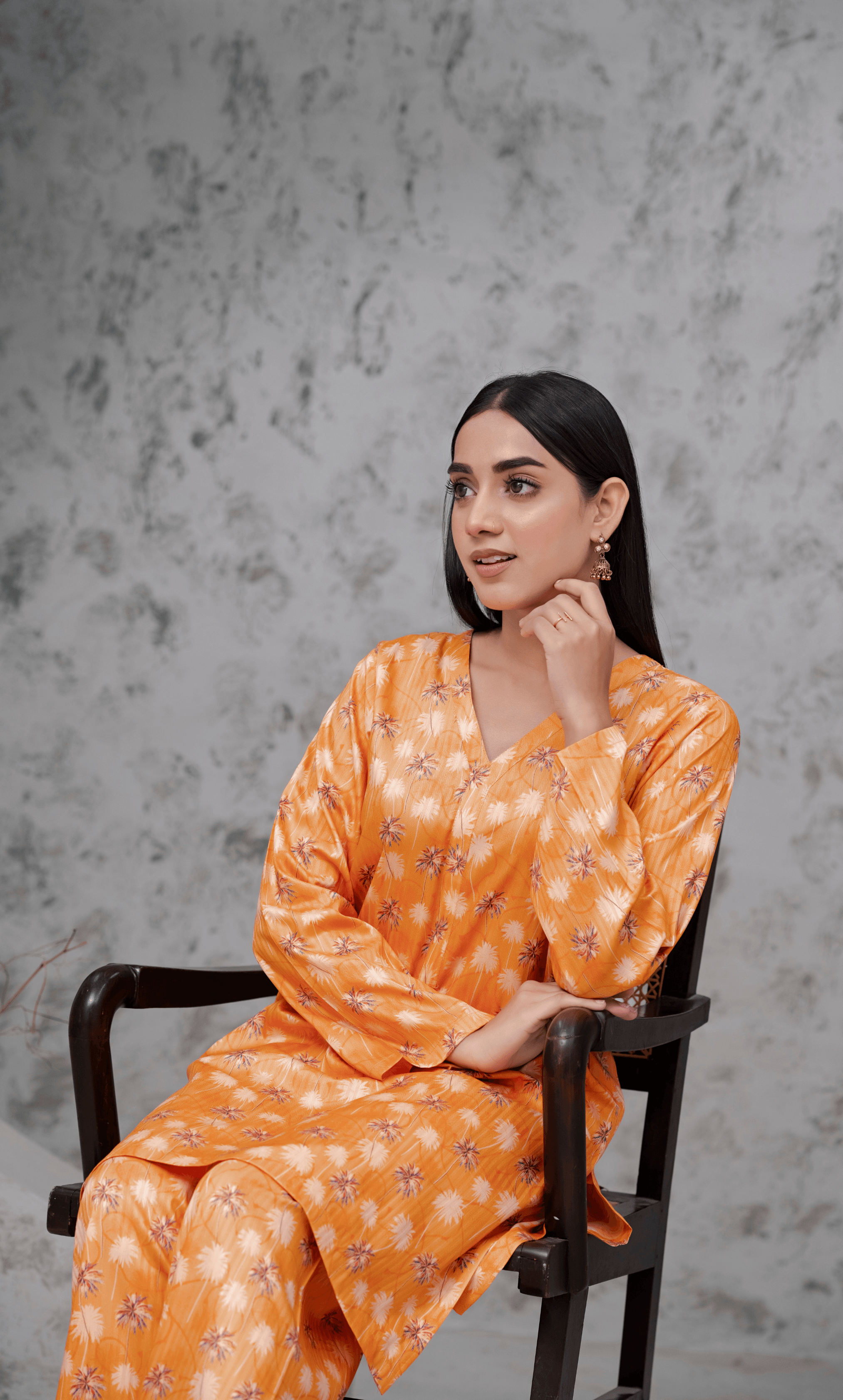 2PC Premium Linen Unstitched-DE V6 -021