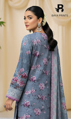 3 Piece Unstitched Karandi Suit BA-V10-13