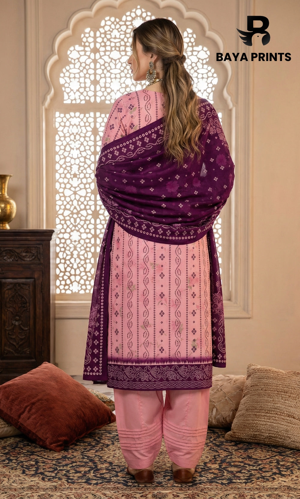 3 Piece Unstitched Lawn Suit -V-20-A-06