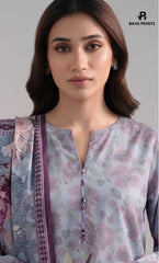 3PC Printed Doria  Lawn | Unstitched | BA-V27