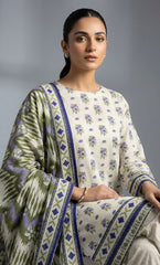 3 Piece Unstitched Printed Viscose Suit-BA-V11