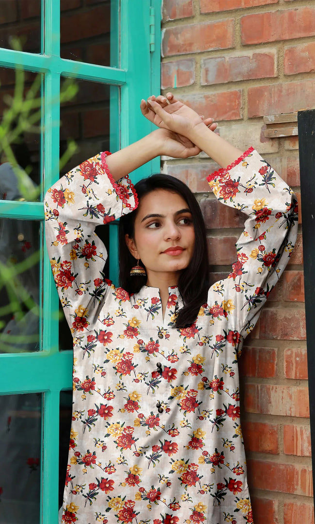 3 Piece Unstitched Premium Lawn Suit- BA-V-30-S22 Main Image