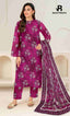 3 Piece Unstitched Printed Lawn Suit -BP-V24-6