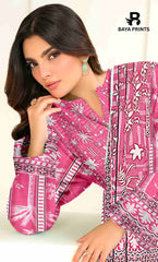 3 Piece Unstitched Printed Lawn Suit -BA-V13