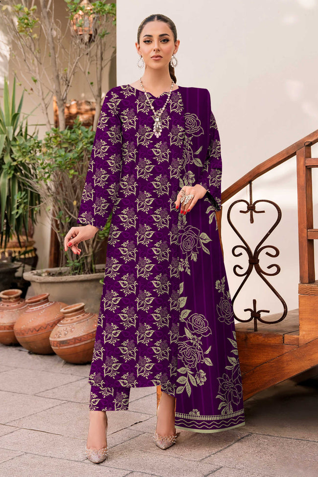 3PC Unstitched Khadar Suit  BA-K-V9-09 Main Image