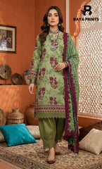 3 Piece Unstitched Lawn Suit -V-21-A-05
