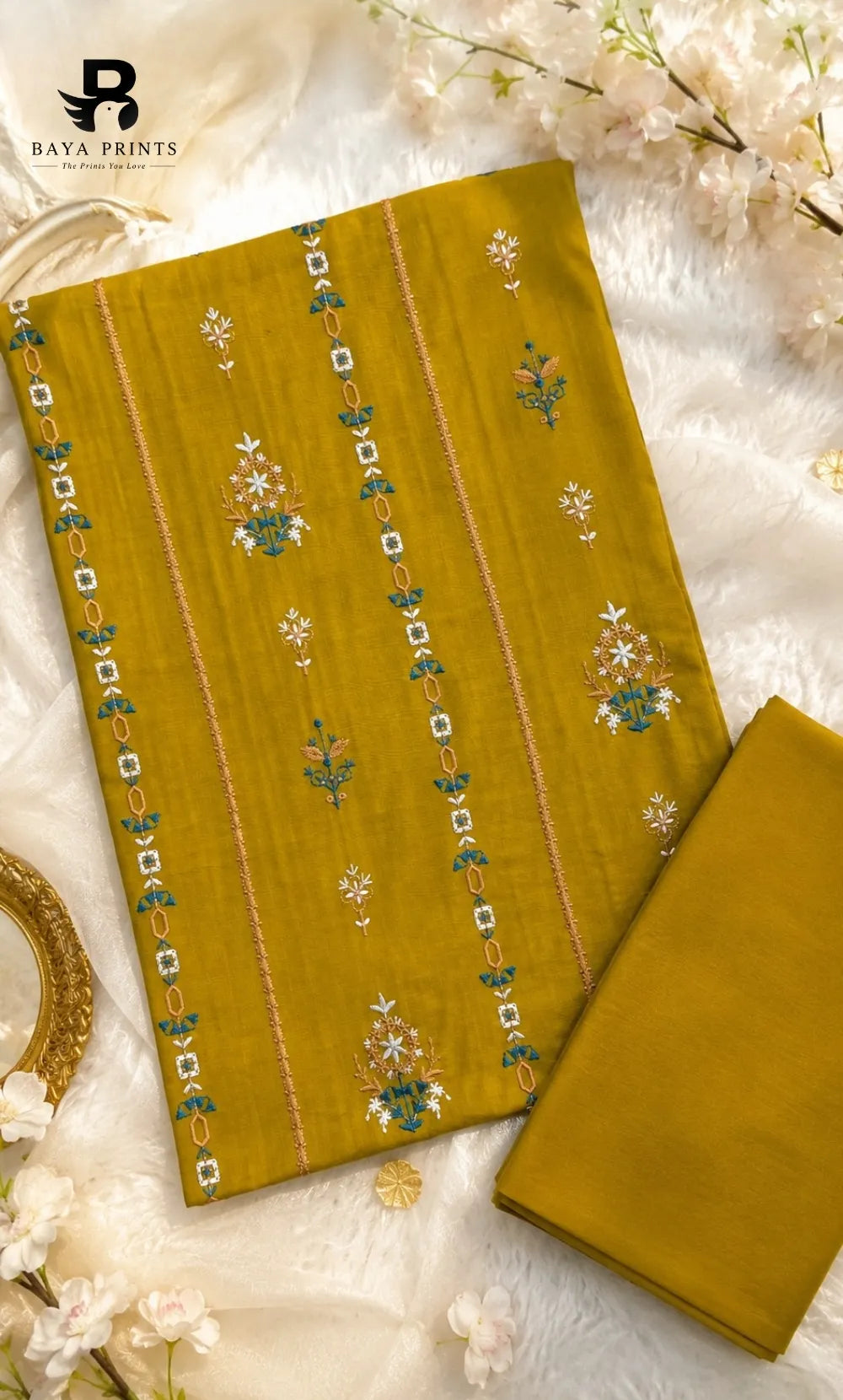 Nayab | Premium 2PC Embroidered Lawn | Unstitched