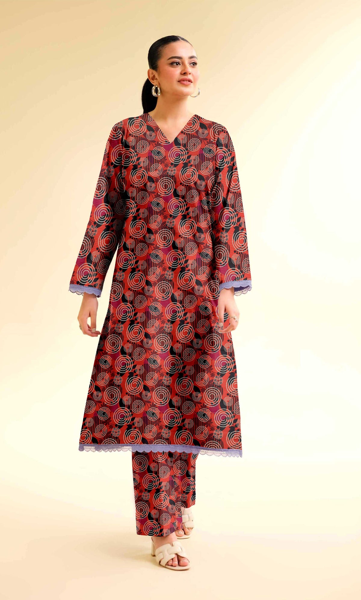 2PC Unstitched Printed Lawn Suit  - BD-V6-4