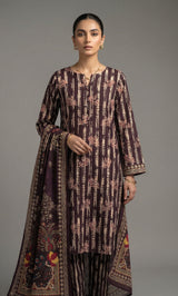 Suhana – 3 Piece Lawn | Embroidered Floral Front -08