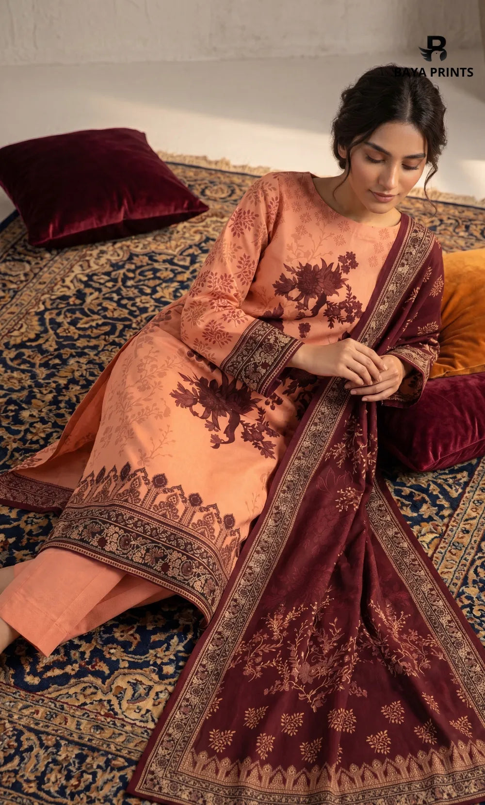 3PC Printed Lawn | Unstitched |  V23