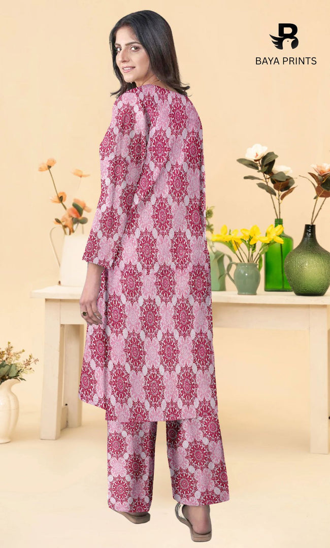 2-Piece Unstitched Dhanak Printed Suit with Embroidered Border-DE-V1-03 Main Image
