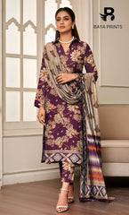3PC Unstitched Khadar Suit  BA-K-V11-12