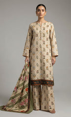 3 Piece Unstitched Printed Viscose Suit-BA-V11