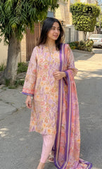 3PC Printed Lawn | Unstitched |  ET-V2