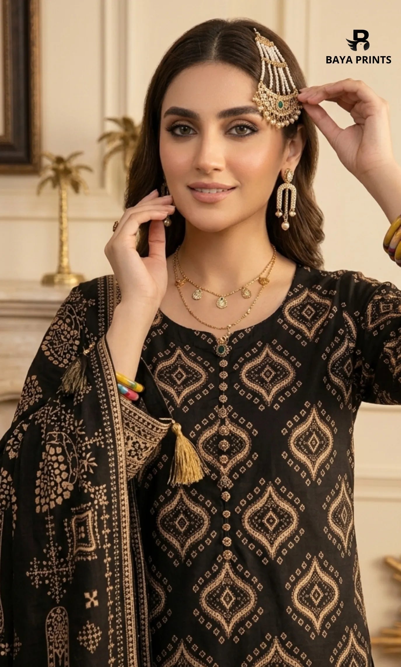 3PC Printed Lawn | Unstitched |  B&S