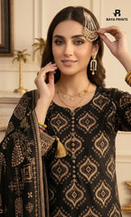 3PC Printed Lawn | Unstitched |  B&S