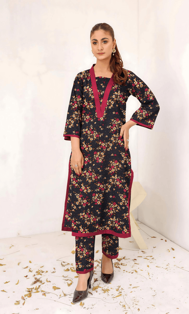 2PC Premium Linen  Unstitched -BA-V9-07 Hover Image