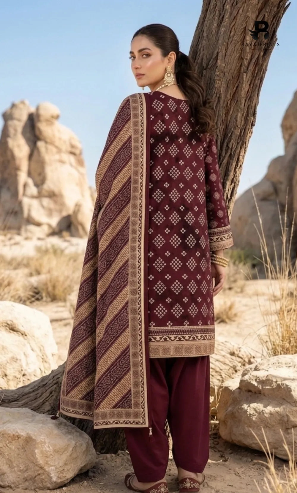 3PC Printed Lawn | Unstitched |  V24