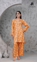 2PC Premium Linen Unstitched-DE V6 -021