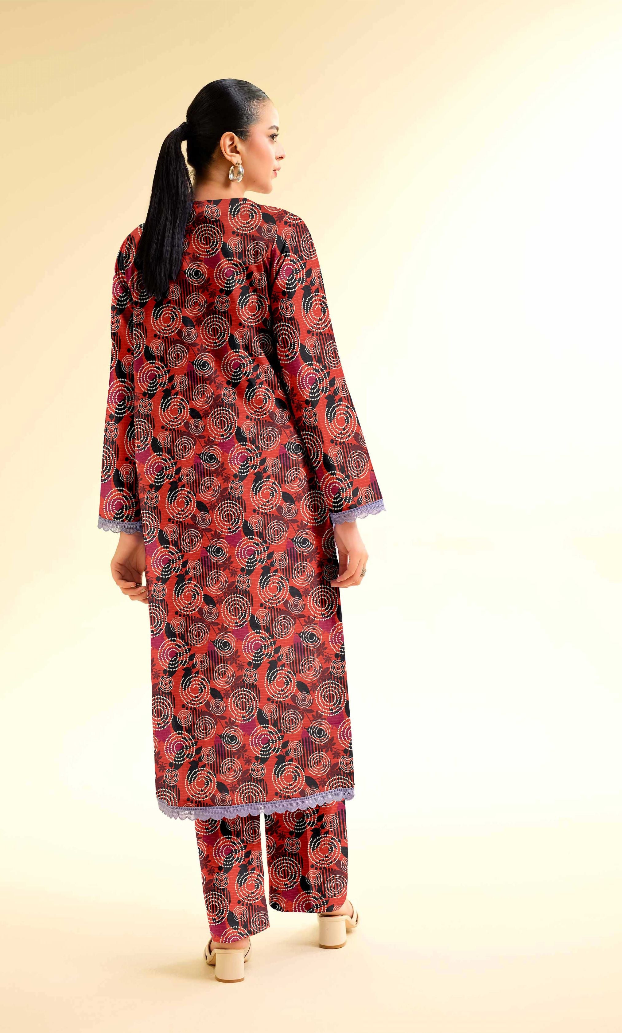 2PC Unstitched Printed Lawn Suit  - BD-V6-4