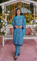 3 Piece Unstitched Printed Lawn Suit -BA-V21B-2