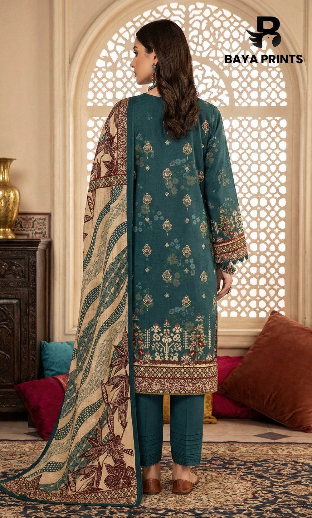 3 Piece Unstitched Lawn Suit -V-20-A-07