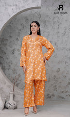 2PC Premium Linen Unstitched-DE V6 -021