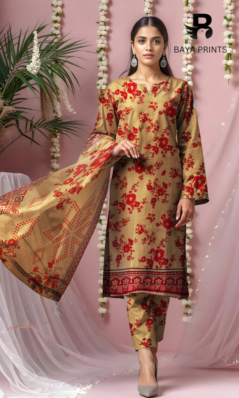 3PC Unstitched Khadar Suit  BA-K-V11-13