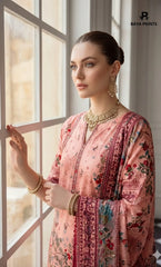3PC Printed Lawn | Unstitched |  KHD