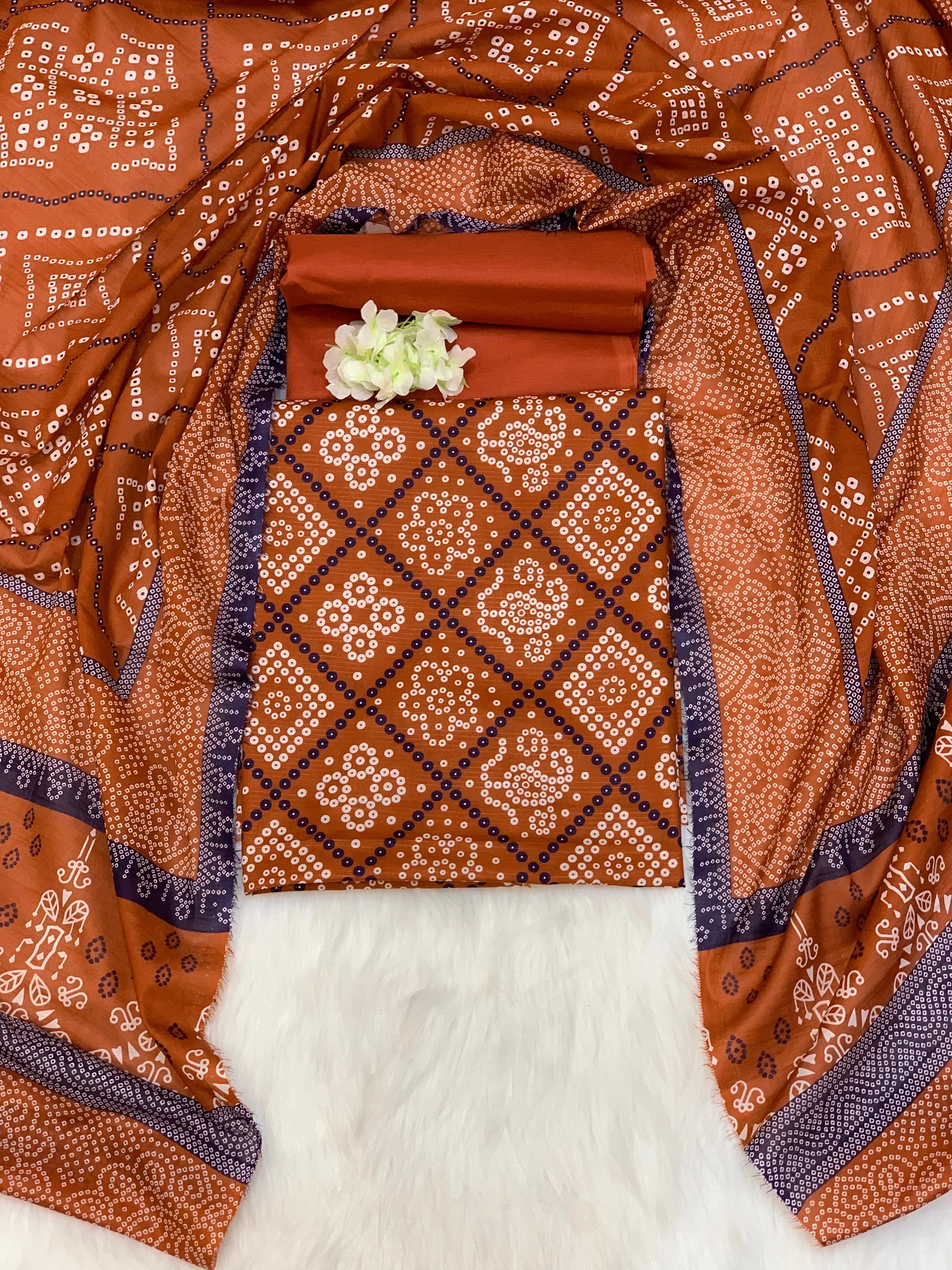 3 Piece Unstitched Printed Lawn Suit -BA-V16-13