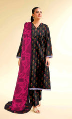 3 Piece Unstitched Printed Lawn Suit With Bamber Chiffon Dupatta - BA-V-15 -7