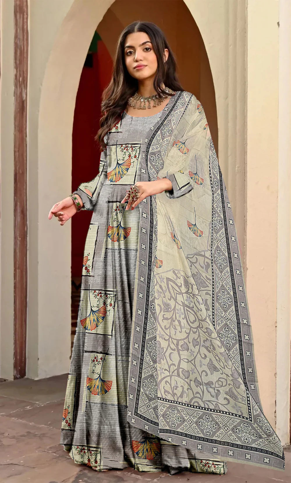 3 Piece Unstitched Printed Lawn Suit- BA-V-7