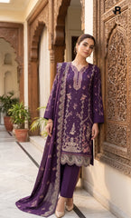 3PC Premium Embroidered Dhanak | Unstitched | Naqsh-e-Zar -06