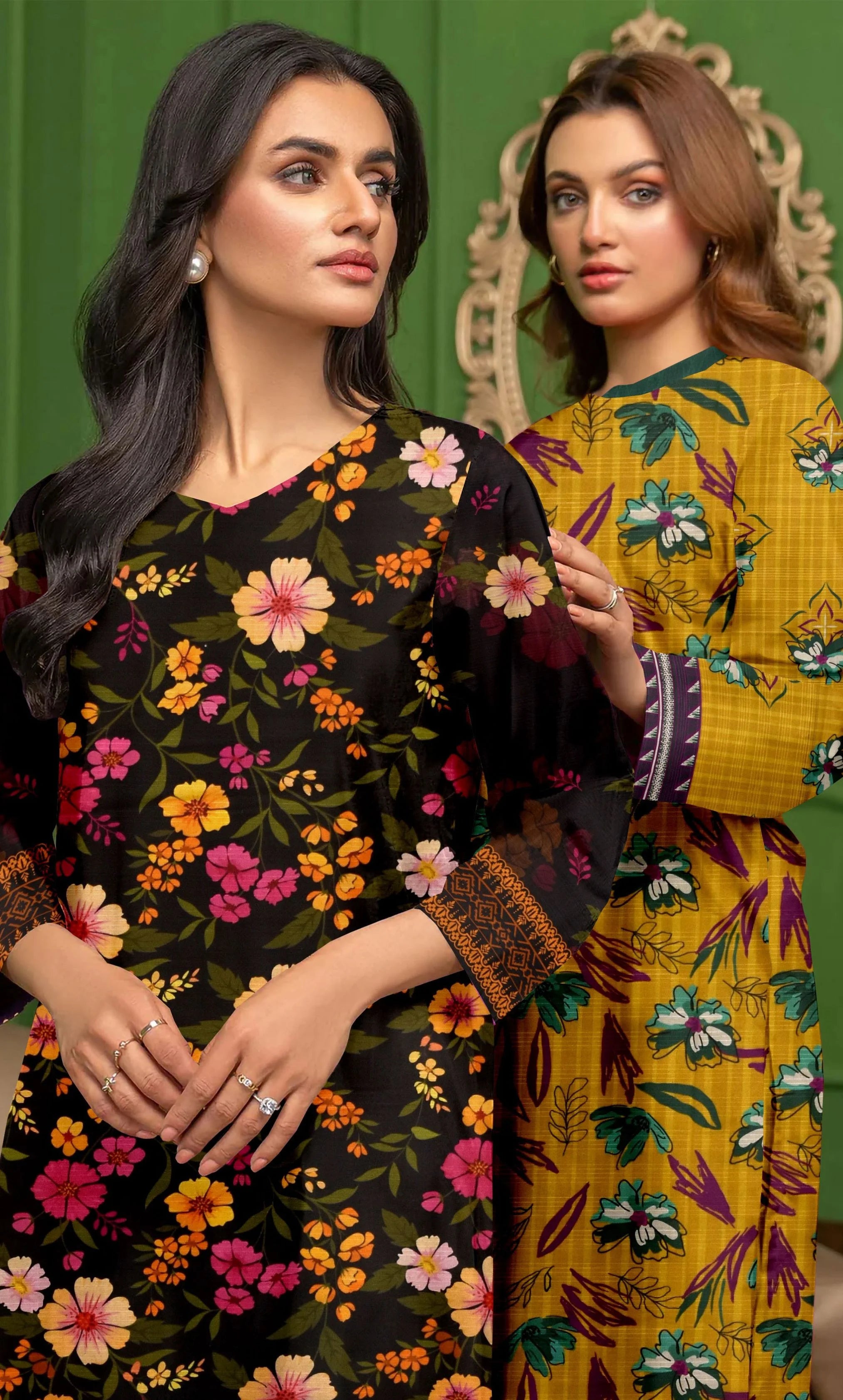 3 Piece Unstitched Printed Lawn Suit -BA-V16-05