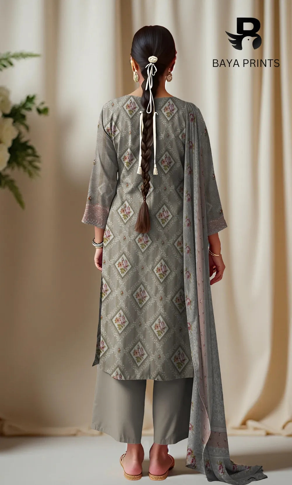 3 Piece Unstitched Karandi Suit BA-V10-11