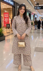 2PC Unstitched Printed Lawn Suit – Orlina (5 Meters)