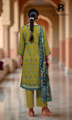 3 Piece Unstitched Karandi Suit BA-V8-07