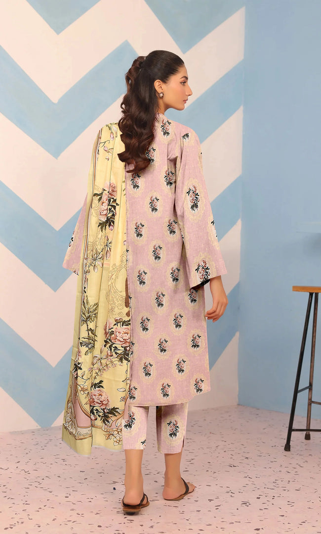 3 Piece Unstitched Premium Lawn Suit- BA-V-30-S08 Main Image