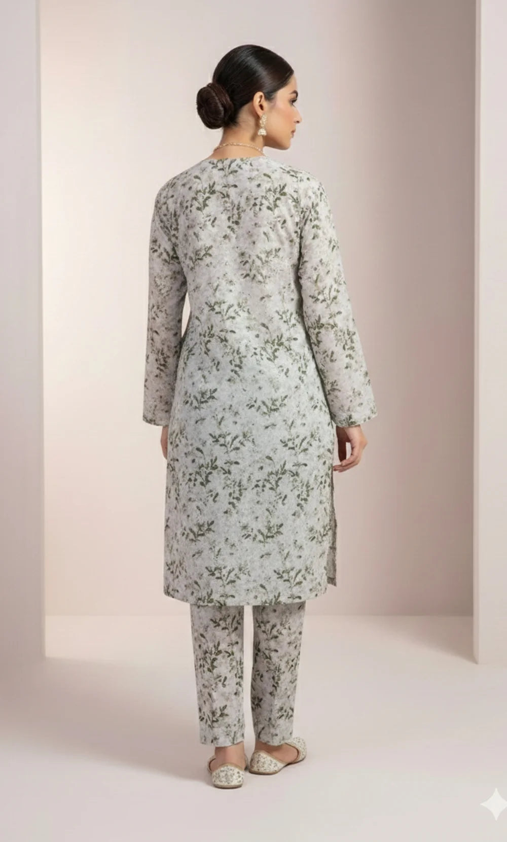 Vireza 3 Piece Unstitched Floral Embroidered Lawn Suit-06
