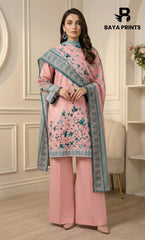 3 Piece Unstitched Lawn Suit -V-20-B-03