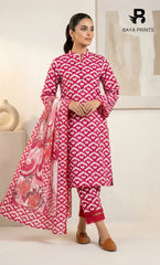 3 Piece Unstitched Premium Lawn Suit- BA-V-14