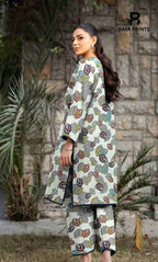 3 Piece Unstitched Printed Lawn Suit -BP-V24-1