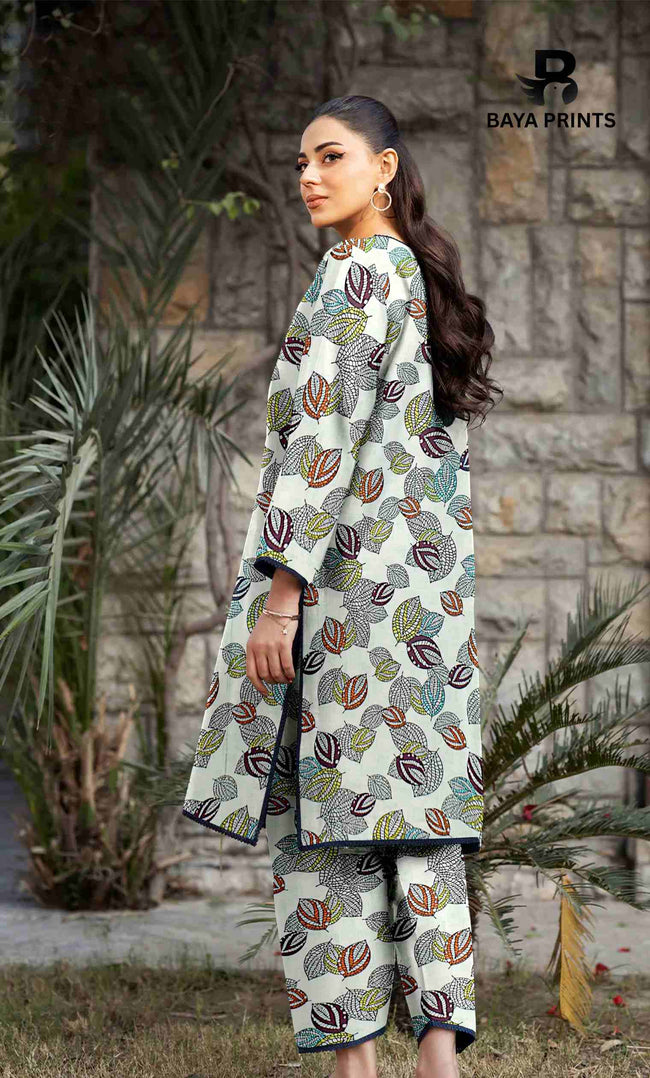 3 Piece Unstitched Printed Lawn Suit -BP-V24-1 Main Image