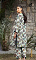 3 Piece Unstitched Printed Lawn Suit -BP-V24-1