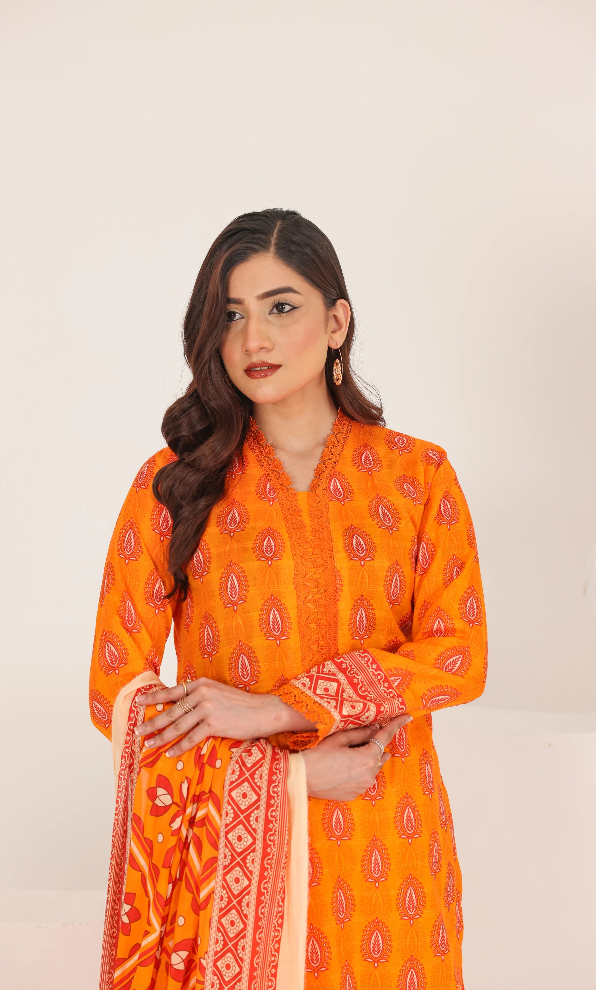 3 Piece Printed Unstitched Lawn Suit | SE-A-05