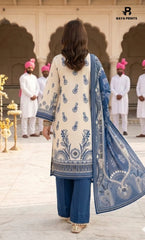 3PC Printed Lawn | Unstitched | BA-V25